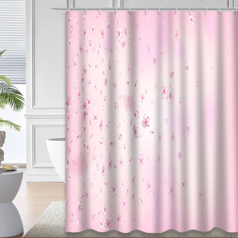 Rideau de douche Sakura Blossom, L 72 po x l 72 po