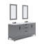 Elizabeth 72" Double Bathroom Vanity Set with Mirror-1208710746-1208710748
