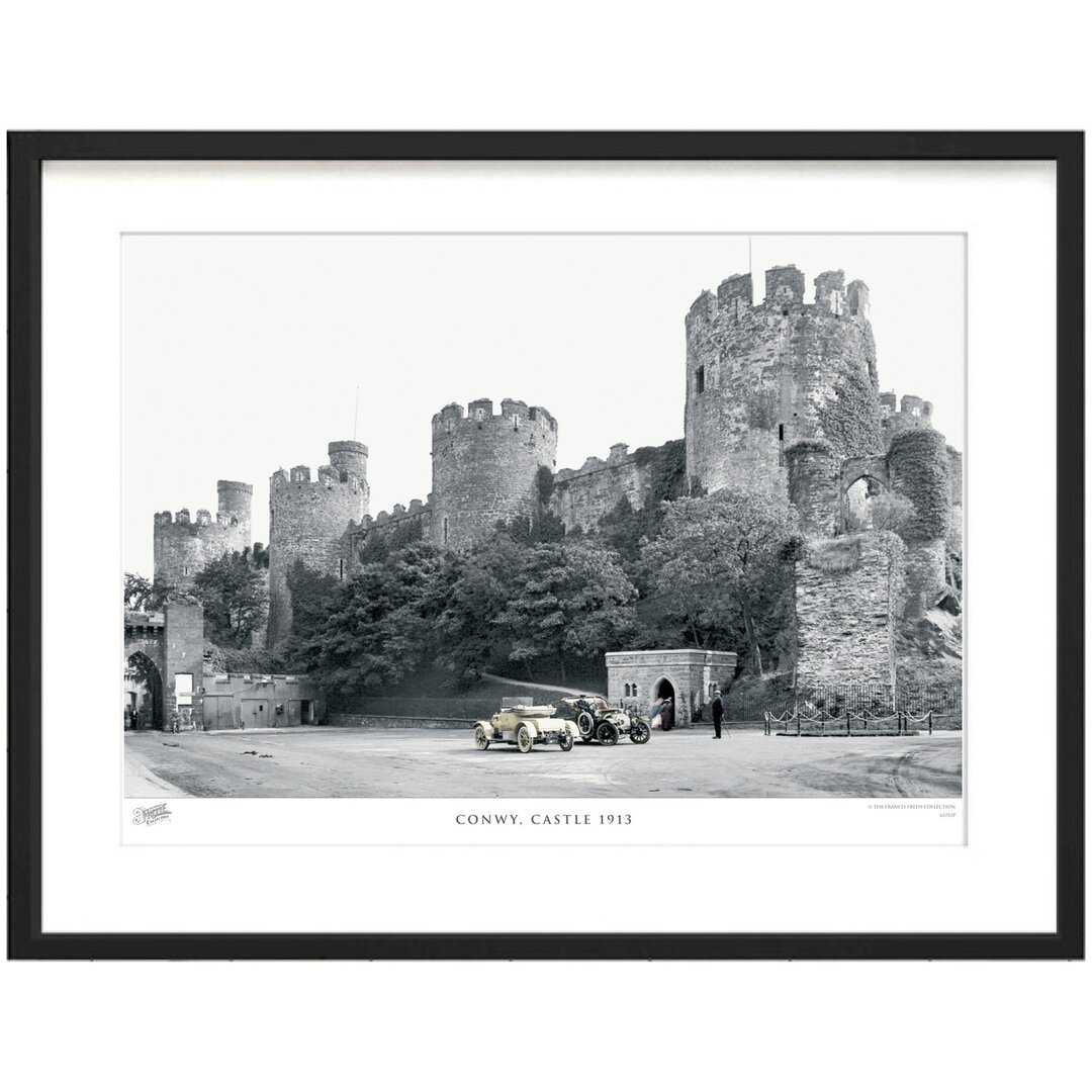 Gerahmtes Papierbild - Fotografie „Conwy, Castle 1913”