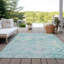 Tapis bleu sarcelle lavable à la machine intérieur / extérieur Cinead ACN1664-104403498
