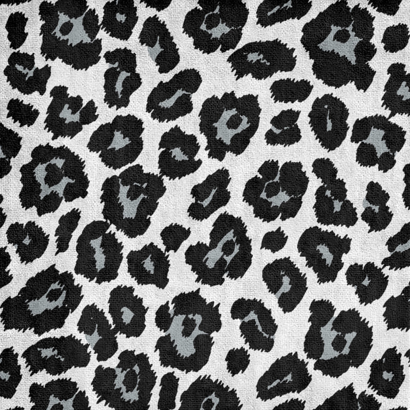 Serviette de bain, Blanc / argent / noir, Mélange polyester-coton