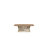 Marielle Rope Pedestal Dining Table – Extendable to 98", Toffee Finish, American Red Oak, Natural Rope Base
