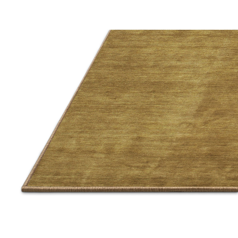 Tapis contemporain brun, Tapis de couloir 2 pi x 5 pi