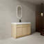 Meuble-lavabo sophistiqué avec rangement avancé et design élégant