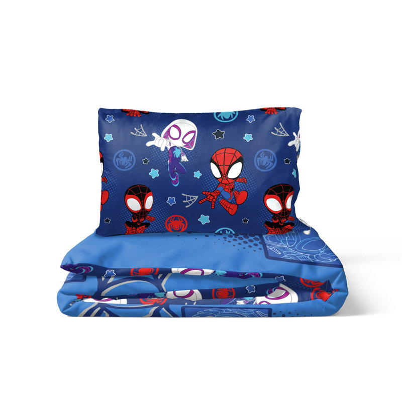 Blue 100% Cotton 2 Piece Duvet Cover Set