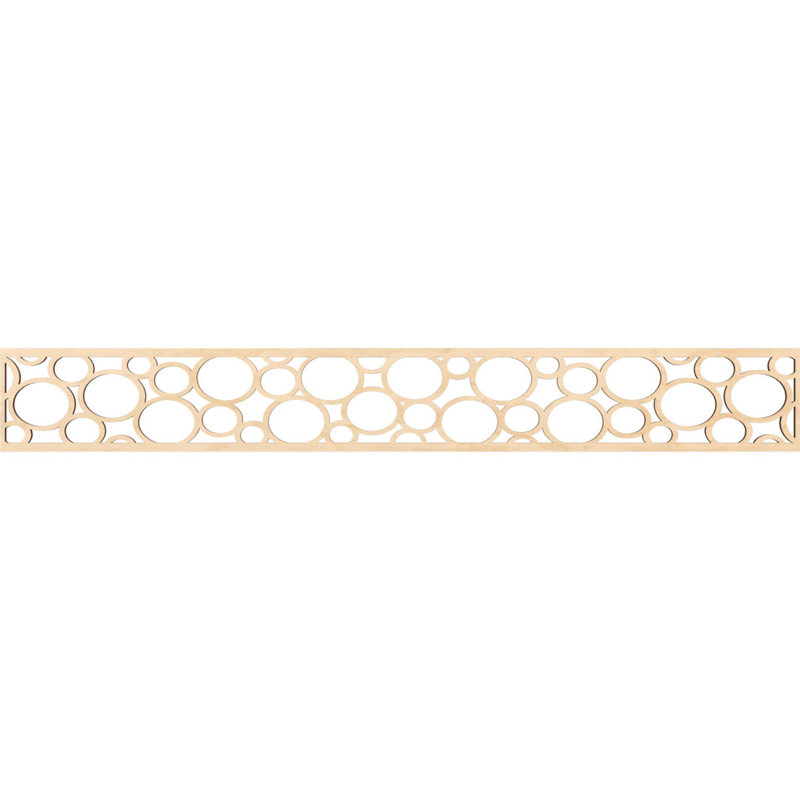 Moulure de chantournage, H 6 po x l 46,5 po x P 0,25 po, Bouleau