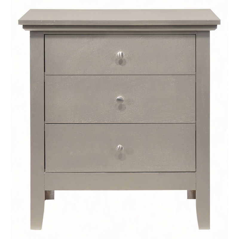 Table de chevet 26 po champagne, sans assemblage, durable et élégante - table de chevet spacieuse de l 24 po pour une élégance instantanée