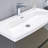 Felder 33.46 " W Free Standing Wall Mounted Single Double Single Vanity Bathroom Vanity With Solid Wood Top with Mirror