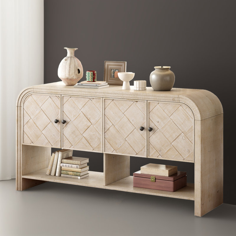 Console 59,82 po, Beige brun
