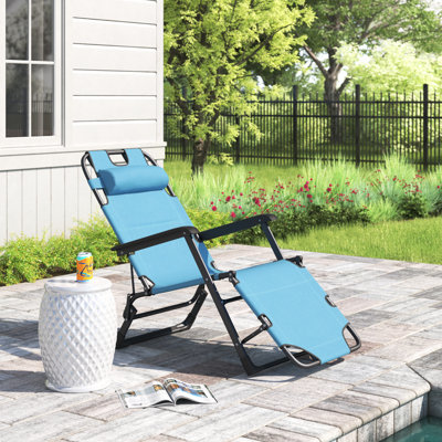 Chaise longue simple inclinable 70 po Frates