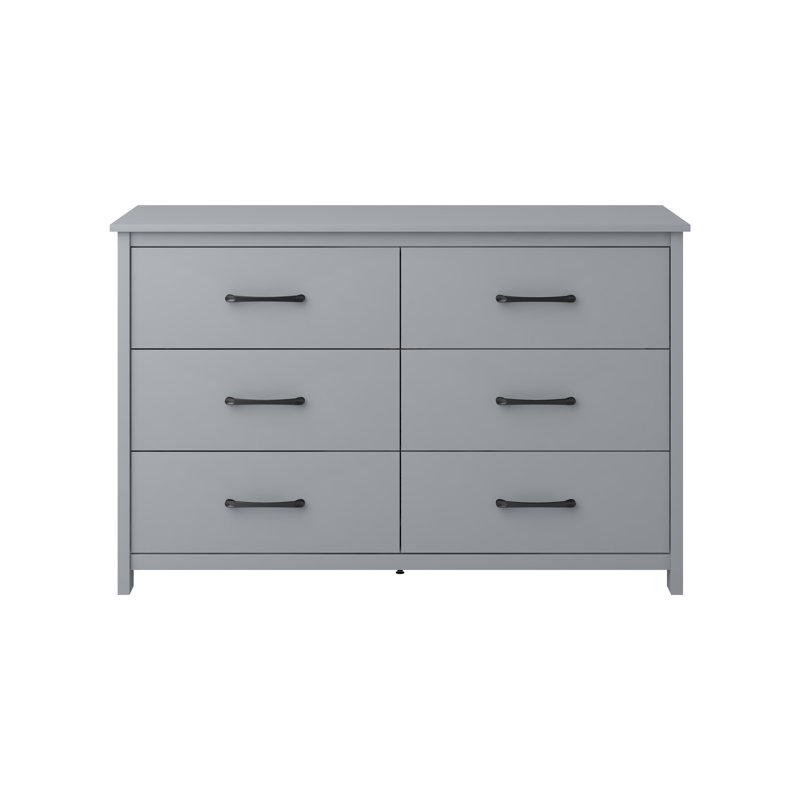 Allysyn 6 Drawer Dresser, Cool Gray