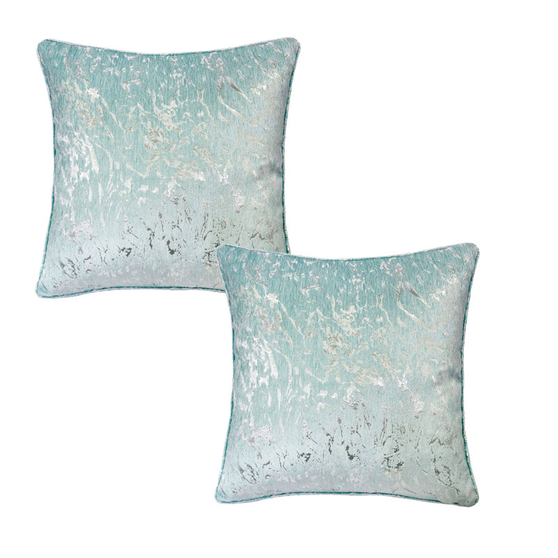 Linen Outdoor Throw Pillow, Seaspray
