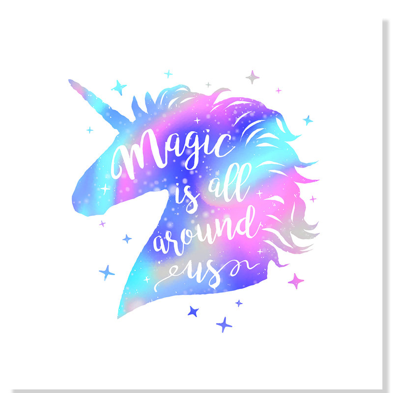 «Magic Is All Around Us», impression sur papier, H 10 po x l 10 po x P 1 po, Papier