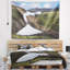 Snowfields de polyester à taches blanches en tapisserie gullies avec accessoires suspendus inclus-28489722