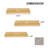 Solid Wood Floating Shelf (Set of 3)-70109175