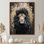 «Majestic Lion Retro Collage», art mural lion
