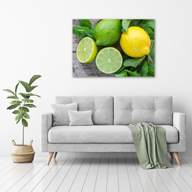 Lime And Lemon - Wrapped Canvas Print