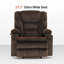 Fauteuil inclinable électrique 27,2 po à deux moteurs avec massage et chauffage double, position infinie, tissu-63970627