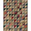 Small Size Geometric Folk Art Pattern Antique American Hooked Area Rug