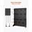 Pegboard Display Stand with 30 Hooks Pegboard Panels Display Black
