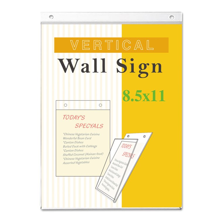 Wall Mount Sign Holder