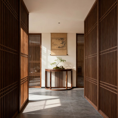 Nouvelle console en bois massif de style chinois