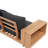 4 PCS Outdoor Eucalyptus Sectional Seating Group With Cushions-429597739