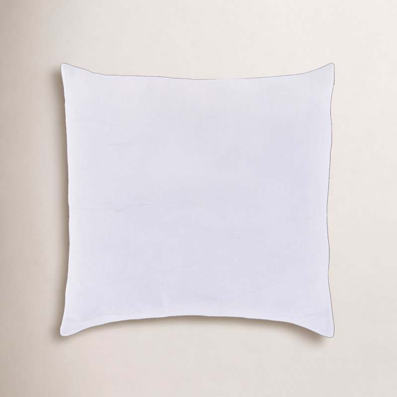 Pia Linen Standard Sham Set, White