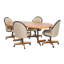 Ensemble de salle à manger extensible à 5 piédestaux 5 pièces-1846642472-1846642475