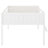 Full Size Wood Low Loft Bed With Flexible - And Stylish Bedroom Piece Climb White