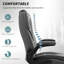 Chaise de bureau, chaise de bureau d'ordinateur avec accoudoirs rabattables, gris foncé