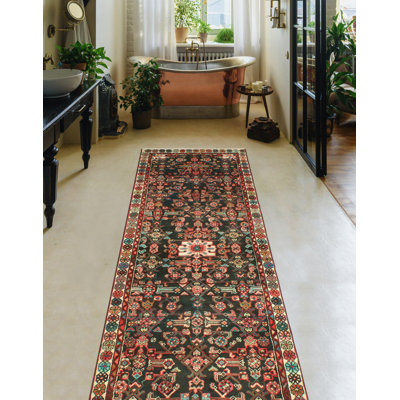 Tapis de couloir gris anthracite Khrystopher