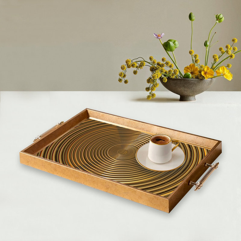Élégant plateau en verre de 19,7 po x 11,4 po x 1,4 po | Fabrication 100% verre durable | Facile à nettoyer avec un chiffon humide | Idéal pour le service, la présentation décorative et l'organisation | Ajout élégant à la décoration intérieure