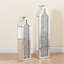 Glass Flower Tall Vase Room Crystal  Decor Nesting Vase (Set of 2)-1417681149