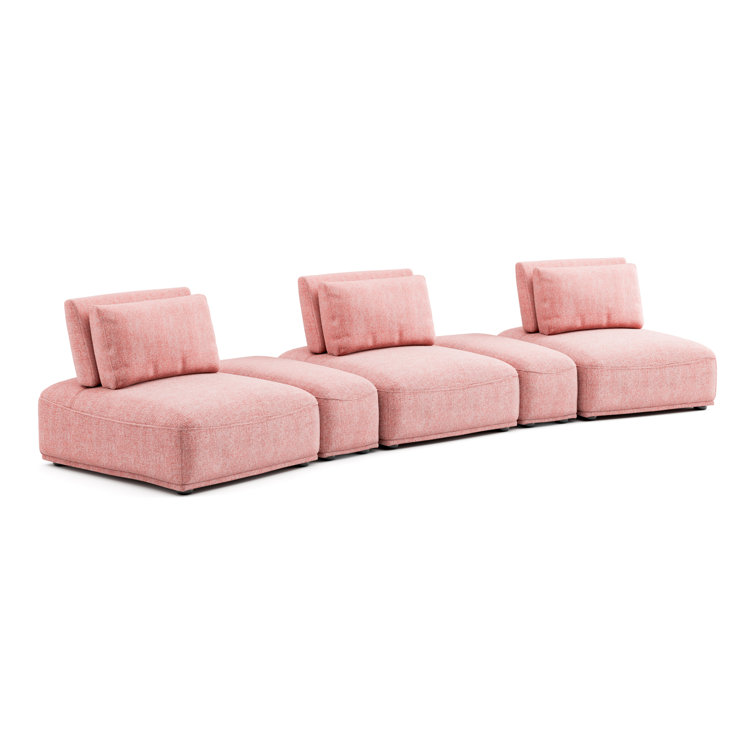 Canapé modulaire rembourré 5 pièces Aumerle