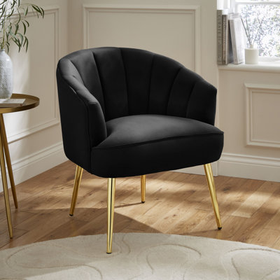 Thierry Velvet Barrel Chair