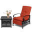 Chaise de patio inclinable avec coussins-896599299