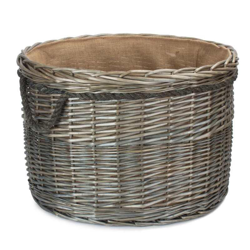 Bay Isle Home Wava Wicker Decorative Basket, 38cm H x 40cm W x 40cm D