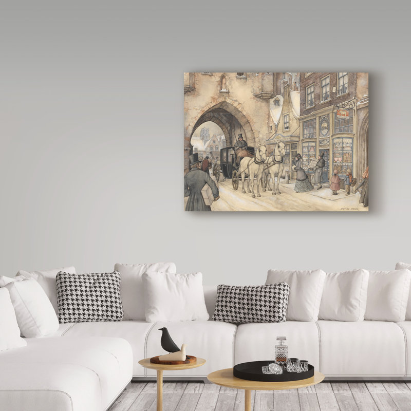 «Coming Through The Arch» par Graceleigh, reproduction de peinture acrylique sur toile tendue, H 24 po x l 32 po x P 2 po