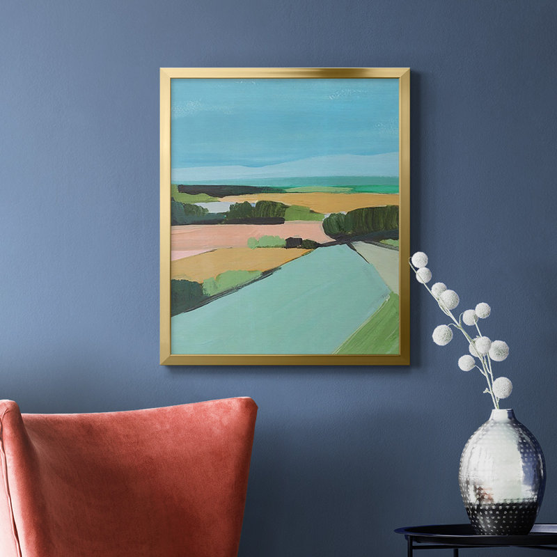 Toile encadrée de qualité campagne brillante de couleur vive II - prête à être accrochée, Or, H 24 po x l 20 po