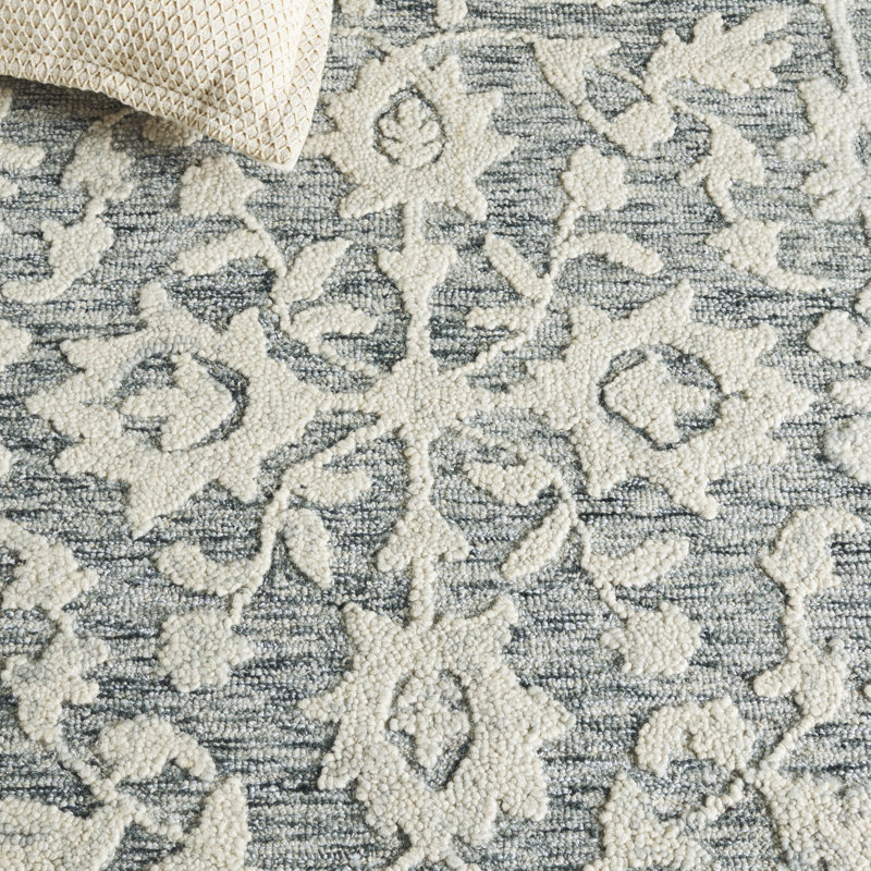 Marquee 509 Hand Tufted Wool/Cotton/Pet Yarn Oriental Rug in Navy/Gray, Runner 2'3" x 8'