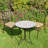 NOVA BISTRO 60cm Mosaic Table with Milan Chair Garden Set