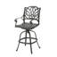 Tabouret pivotant en fonte d'aluminium