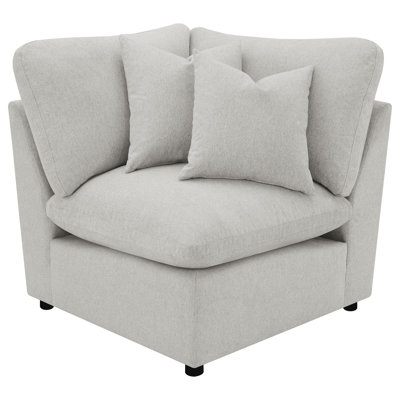 Fauteuil d'angle Gilverto, gris