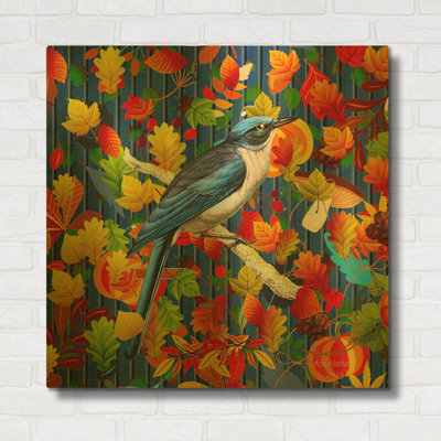«Beauty of Fall» par Ata Alishahi, art mural en métal doré, 36 po x 36 po