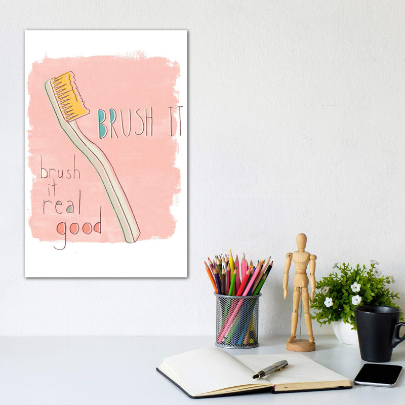 Potty Pun III - impression d'art textuel, Toile tendue, Pas de tapis, H 12 po x l 8 po x P 0,75 po