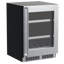 Marvel 24"W. Professional 5.5 Cu.Ft. Built-In Dual Zone Beverage Center - Stainless Steel Frame with Glass