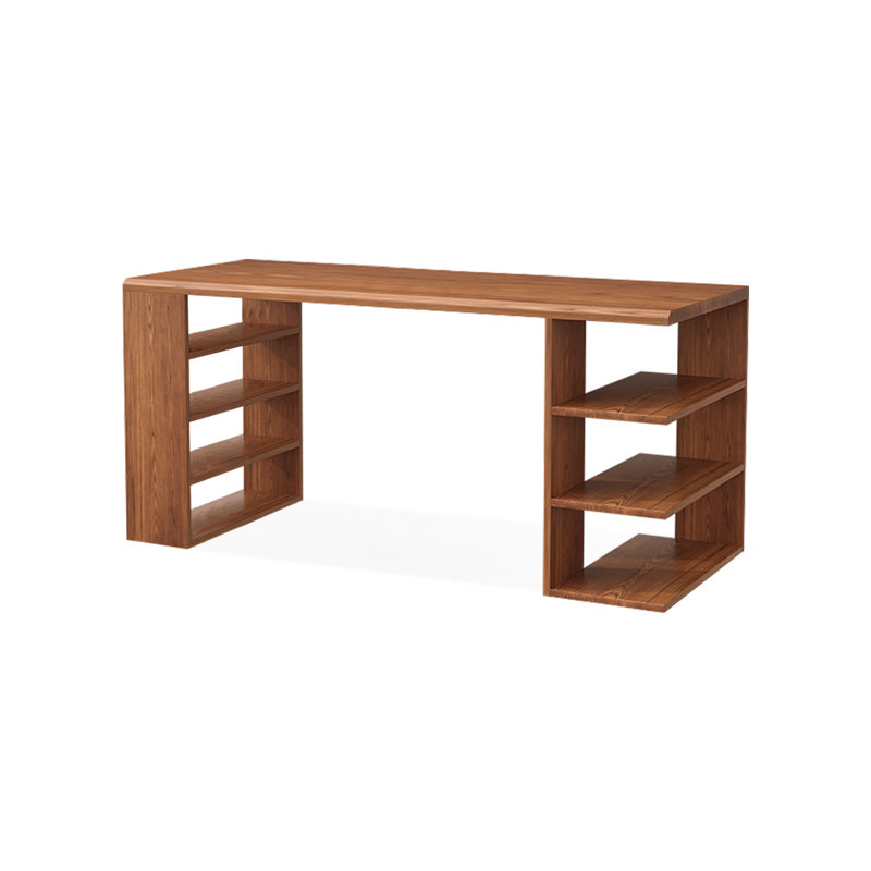 Bureaux rectangulaires bruns en bois massif, H 29,53 po x l 70,87 po x P 23,62 po