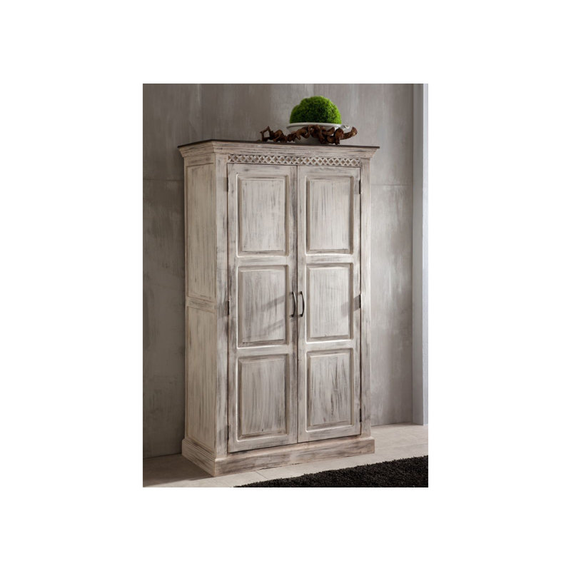 Castle 2 Door Solid Wood Wardrobe