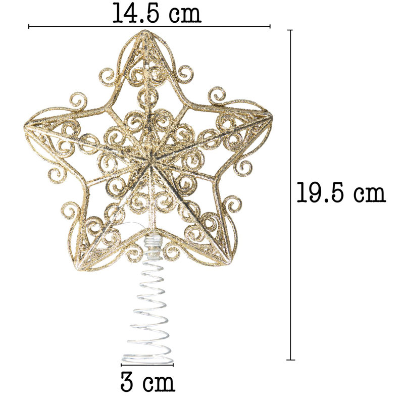 PVC Holiday Shaped Ornament, Gold